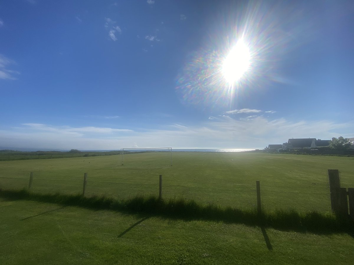 The sun is out in Embo and it is game day 
Embo v Tain Thistle Football Club 12pm kick off in Embo 
Come on over and show your support!