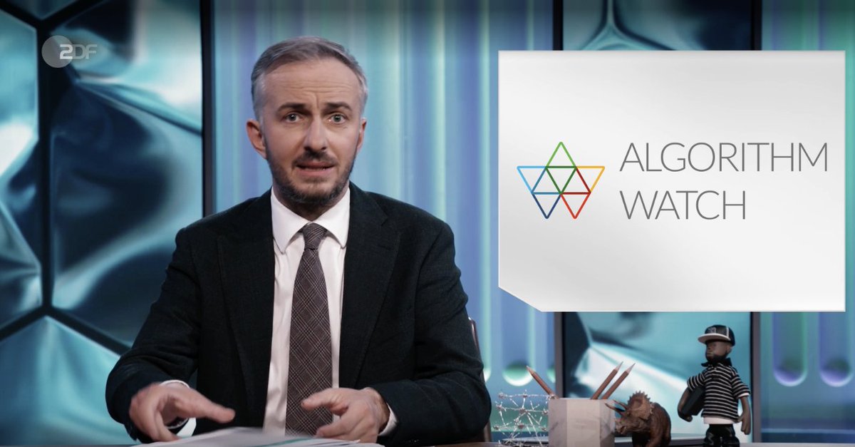 studiopauke's tweet photo. Zu Gast bei der Watch Party von AlgorithmWatch: Die neueste Ausgabe des ZDF Magazin Royale widmet sich fragwürdigen #KI-Systemen an den #EU-Außengrenzen — in Zusammenarbeit mit AlgorithmWatch. Studio Pauke hat die Kampagnen-Visuals von AW gestaltet.

#GrenzenOhneKI #FuckOffAI https://t.co/DezFaYdurq