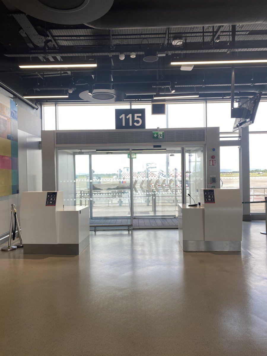 Gate for Man city fans heading to Wembley from Dublin airport.