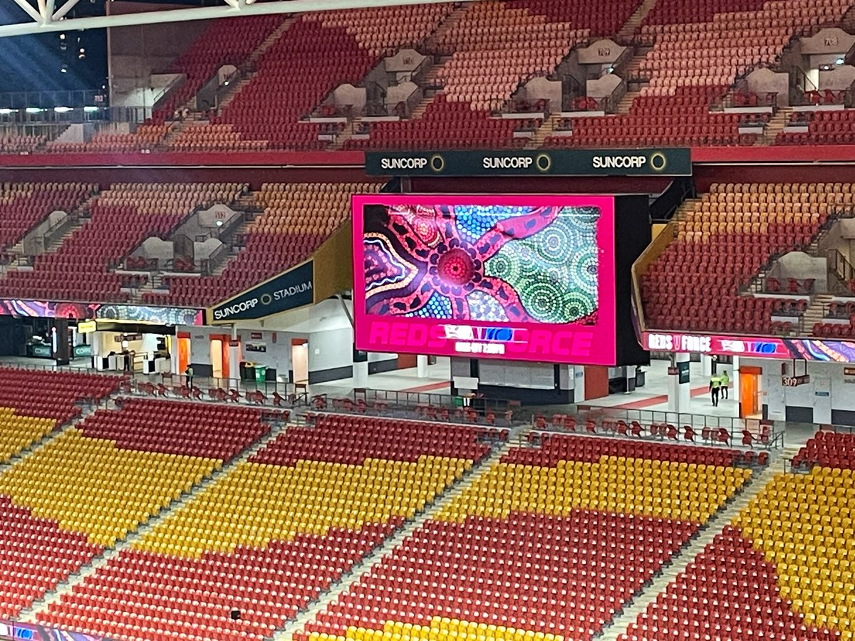 Rehearsals underway for an indigenous ceremony which begins the #SuperRugbyPacific clash between @Reds_Rugby & @westernforce at Lang Park

The Reds looking to expunge their loss to Fiji while Force need to win to contend for finals 

On @abcbrisbane & @abcsport extra from 7:30pm