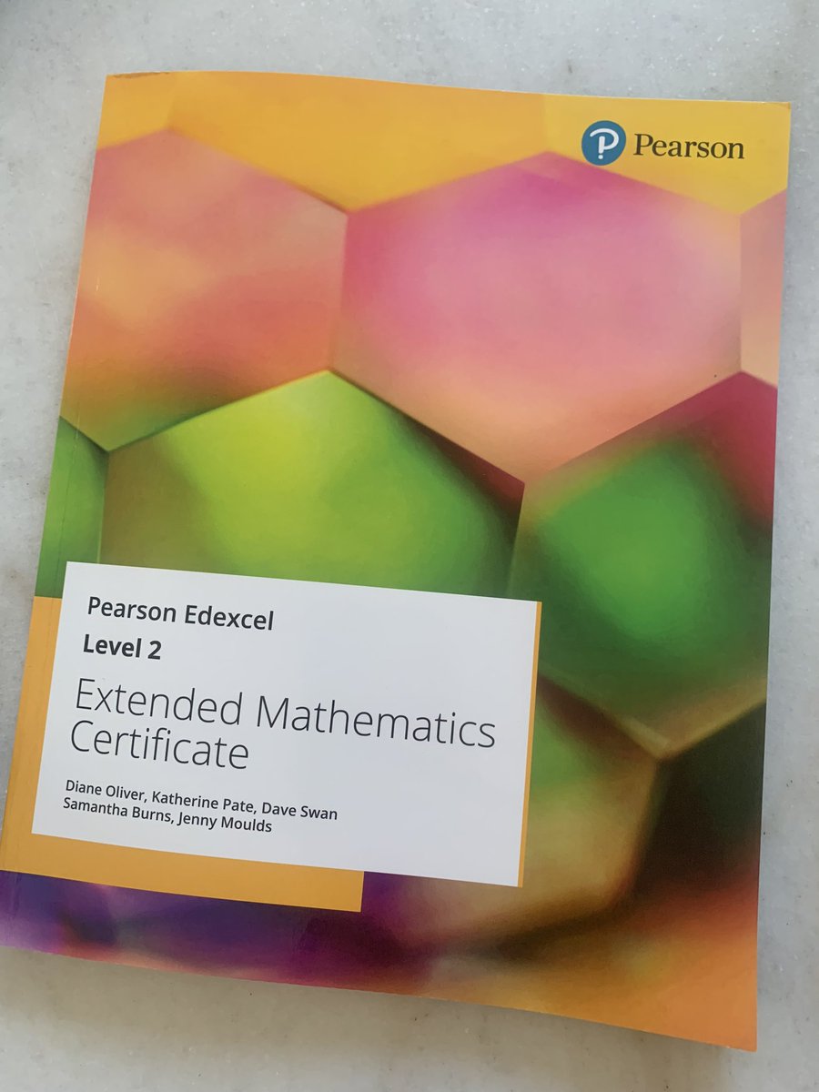 StaceyDiGreg's tweet photo. And it’s here!!! Our new Level 2 Extended Maths Certificate Textbook! It arrived in the post today and it feels so exciting to be able to actually see it! 

If you’re a school looking to deliver this brand new #Maths #qualification. Then get in touch.

#pearson #edexcel https://t.co/5YMrGnMd6F
