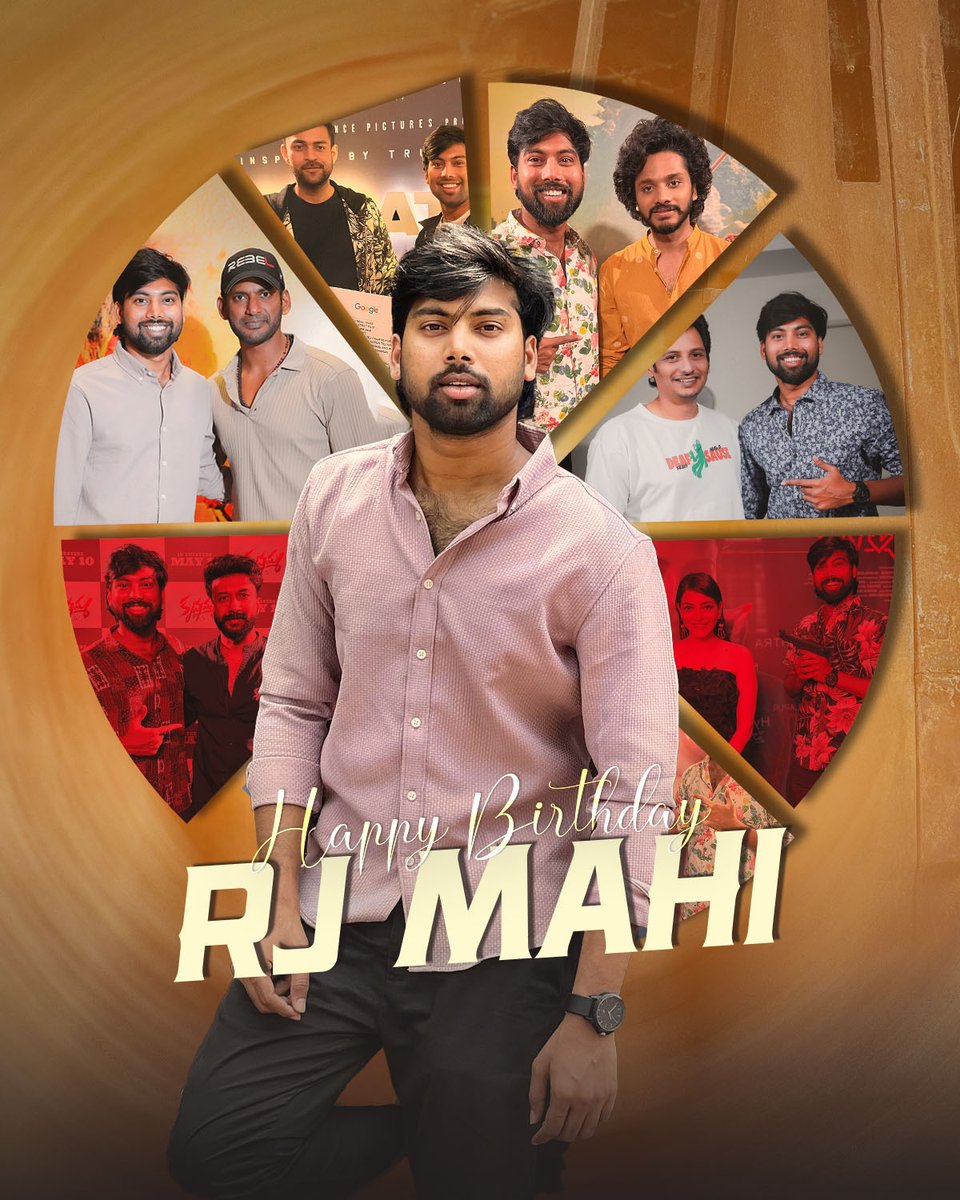 Happy birthday to @rjmahionair, whose passion and hard work shine through in every piece of innovative content 🥳✨ May this year be filled with love, laughter, immense joy, and success 🎉 #HBDRJMahi #HappyBirthdayRJMahi