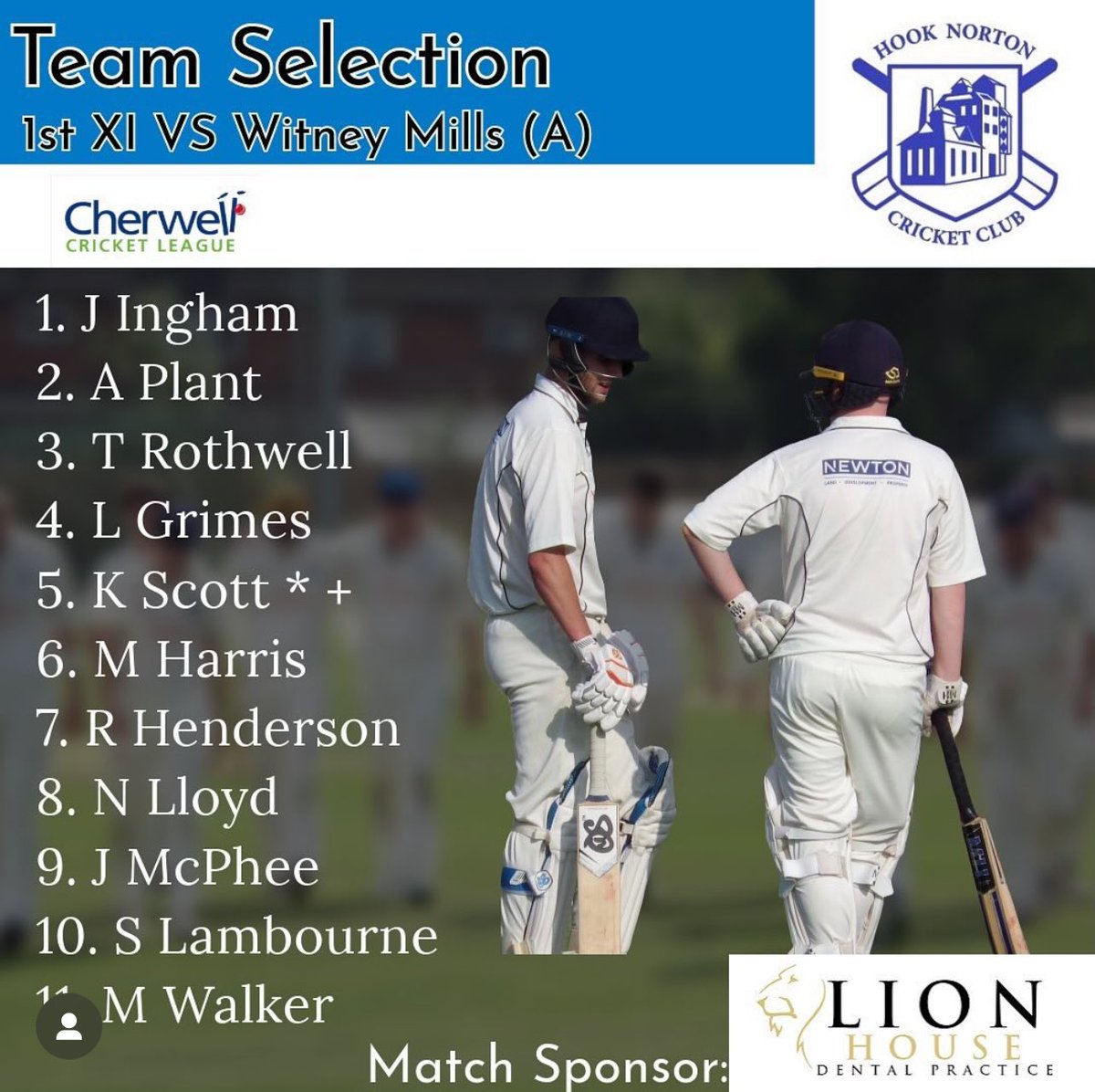 Hook Norton Cricket Club (@hooknortoncc) on Twitter photo Here is the 1st XI for todayโs game ๐ at <a href="/WitneyMillsCC/">Witney Mills C.C</a> in the <a href="/Cherwellcricket/">Cherwell Cricket League</a>. Looking for a bounce back win this week Here is the 1st XI for todayโs game ๐ at <a href="/WitneyMillsCC/">Witney Mills C.C</a> in the <a href="/Cherwellcricket/">Cherwell Cricket League</a>. Looking for a bounce back win this week