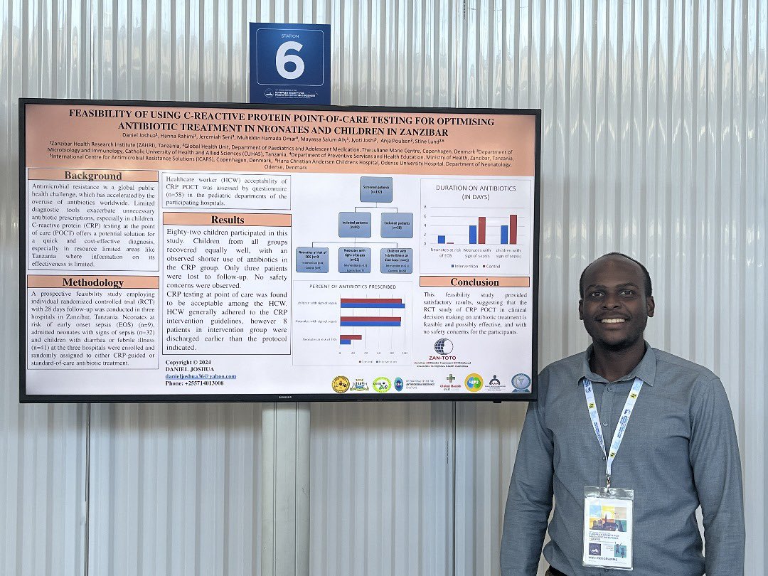 TasiFoundation's tweet photo. Representing our country (Tanzania) and championing @tasi foundation , we are thrilled to see our esteemed board member @Sadan_Josh at @European Society for Paediatric Infectious Diseases - ESPID in Copenhagen representing his research in pediatric infections.

#ESPID 2024
#TASI https://t.co/3k0IVSgPGO