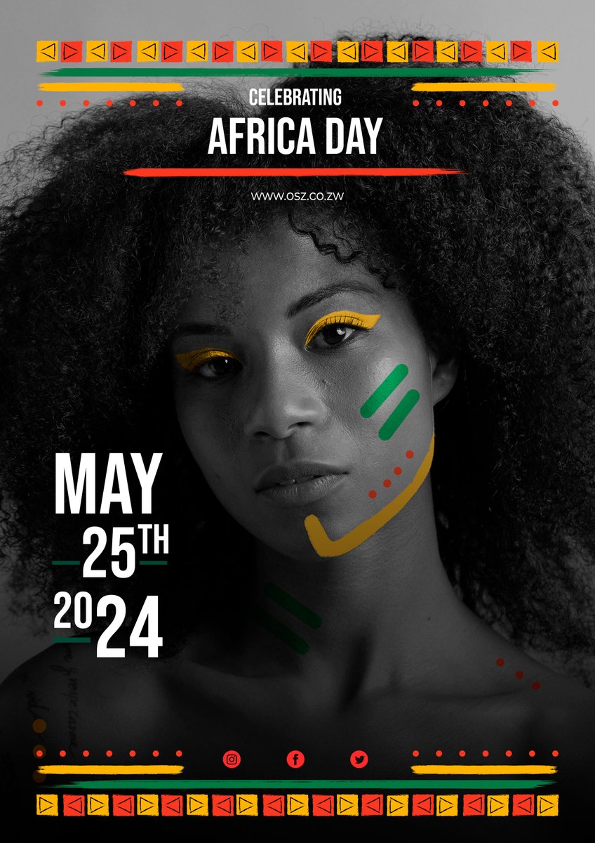 os_zim's tweet photo. HAPPY AFRICA DAY

Celebrating the beauty of Africa, its people, and her culture.

#OSZ #AfricaDay https://t.co/hnKygS9DPu