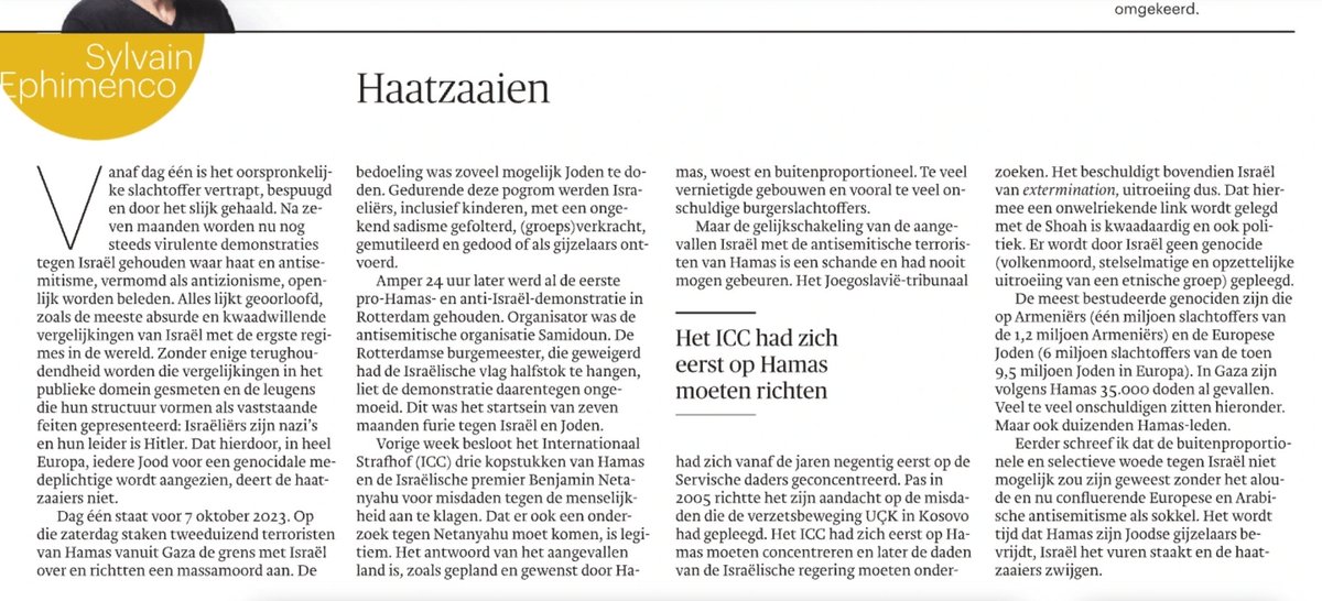 Columnist Ephimenco is het laatste lichtpuntje in het linkse woke-krantje @trouw, dat gisteren als een haas achter islamisten ging staan met hun aangifte tegen Mona Keijzer Ephimenco 🎯