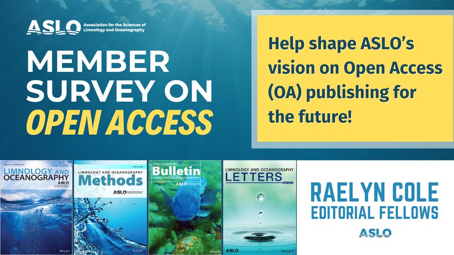 rcef_aslo's tweet photo. #ASLO Members (YOU🫵!)

Share your opinions on #OpenAccess with us and @aslo_org Strategic Planning Committee as #ASLO_LO &amp; #ASLO_Methods flip to fully OA! 
Fill our survey by May 31st to help shape ASLO’s OA vision!

👉 https://t.co/QMTJucnQb9…

@peck_erin_k @R_Franco_Santos https://t.co/AjtbFglnH8