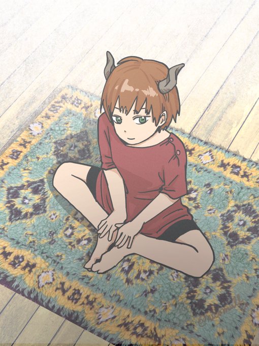 「brown hair wooden floor」 illustration images(Latest)