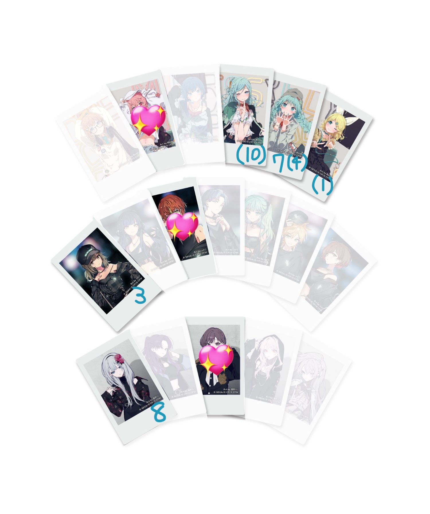 ZOZOTOWN プロセカ チェキ セット プロジェクトセカイ×ZOZOTOWNチェキ