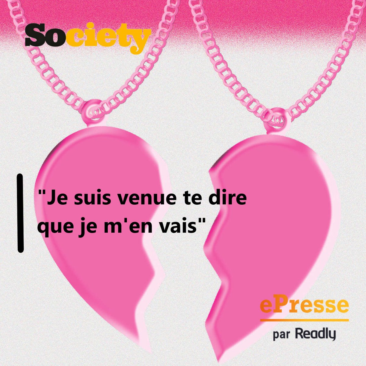 ePressefr's tweet photo. Je suis venue te dire que je m'en vais
Si le divorce est aujourd'hui l'ultime destination de 46% des mariages français, un autre chiffre, moins connu, interpelle: dans les 3/4 des cas, c'est la femme qui en est à l'origine
@SocietyOfficiel sur @ePressefr 
https://t.co/3nh2ctFVSd https://t.co/6xmLJ51NOc
