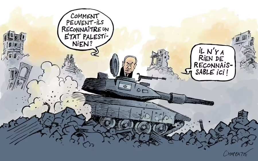 ✏️ L'actualité croquée par notre dessinateur @chappatte #Israel #Gaza