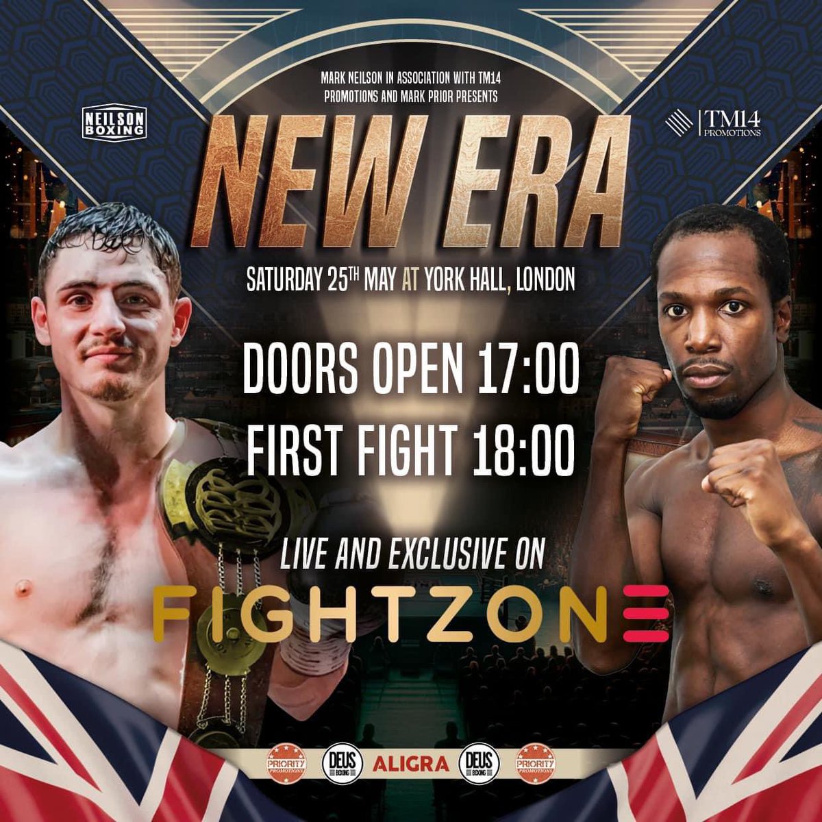 markneilsonsw's tweet photo. ๐ฃITโS FIGHT DAY ๐ฃ
Doors 17:00
First Bell 18:00
Live and exclusive on @fightzonetv ๐บ
๐ Saturday 25th May 2024
๐ York Hall, Bethnal Green
๐ ยฃ60 Standard & Balcony / ยฃ100 Ringside
#ANewEra #NeilsonBoxing #TM14Promotions #PriorityBoxing #DeusBoxing #YorkHall #Boxing https://t.co/L93R8yX1fF