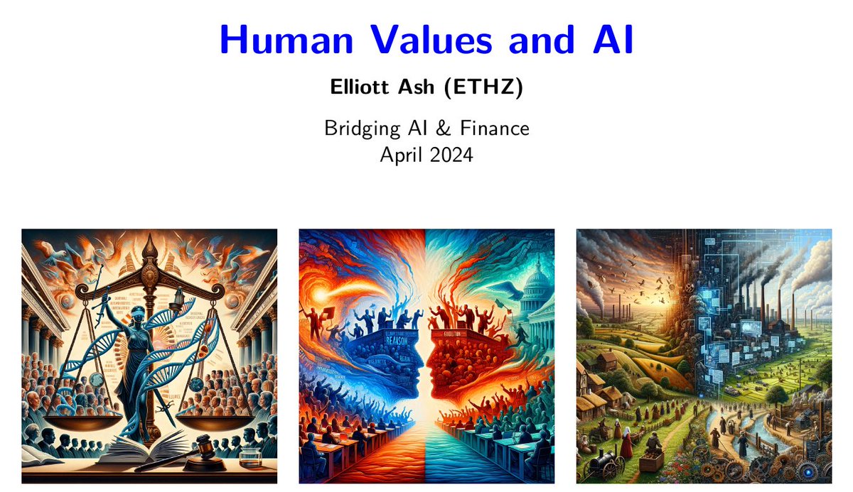 ellliottt's tweet photo. Video: My keynote presentation on "Human Values and AI" at this year's AMLD: https://t.co/Mz0bRPqvYS

with a brief history on how data and human values have come together to build AI

how AI can help expand/enrich data

how AI can help social scientists understand human values https://t.co/WjaVAYvK8B