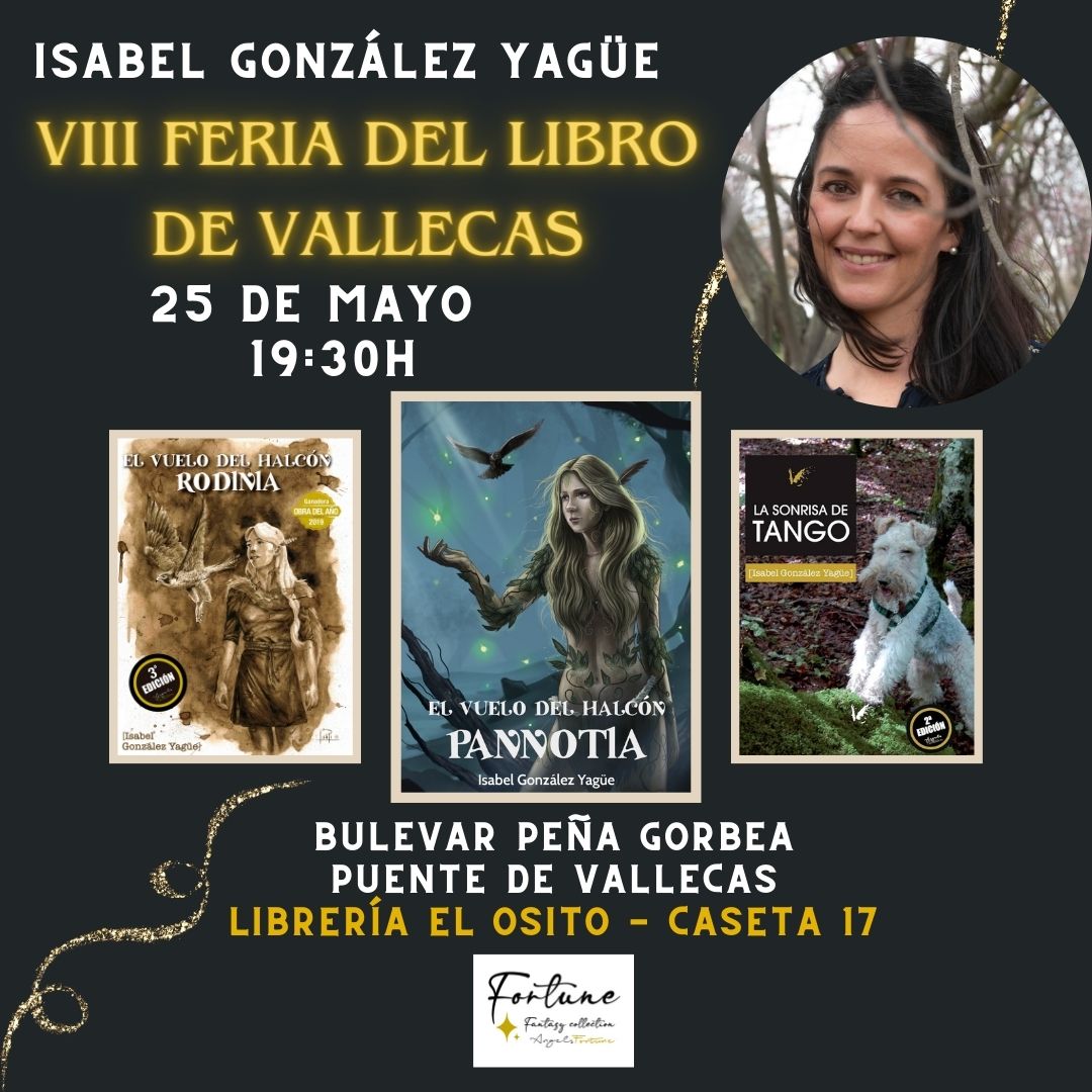 Hoy firmo en la Feria del Libro de Vallecas en la caseta 17 de Papelería el Osito. Estaré a partir de las 19:30.
¡Te espero!
#FeriadelLibrodeVallecas