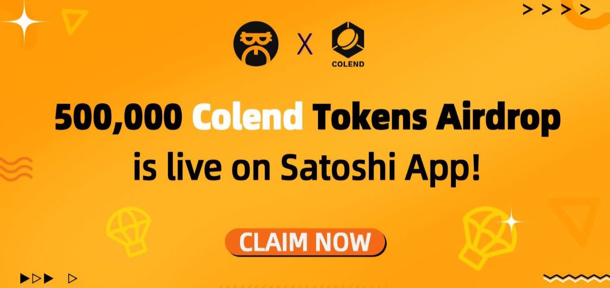 corefrontline's tweet photo. 🚨🚨🚨BREAKING #SatoshiApp New Airdrop Alert ⚠️ (Congratulations, everyone)🚨

📢 The Colend Tokens #Airdrop by #colend_xyz is now live on the Satoshi App!

Don't miss out on your chance to grab a share of 500K Colend Tokens.

🗓️ Ends on June 30th, 02:00 UTC

📲 Sign up with your android phone and download the app now, then do simple face kyc to participate in #Colend airdrop👇
https://t.co/lZaYh1FBL9

Special noticed 

Feel free to drop your gift card codes to help new miners use them to add an additional 30k hash rate to boost airdrop claim. Also, do make sure to repost to create awareness.

Subscribe to our community youtube channel and turn on notifications to get instantly notified anytime we upload videos 👉https://t.co/PnWBhzgtIG

We also implore everyone to join our whatsapp channel, turn on notifications to get instant, and notify anytime we drop new airdrop to the channel 👇
https://t.co/J1lmFtVV3P

#BTCFi is powerfully coming.

 Coinbase listing on the horizon with confirmation why Binance listing announcement is expected 👌