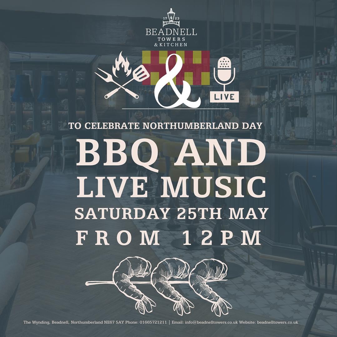 You can celebrate #NorthumberlandDay early, if you head to Beadnell Towers today.  Festivities start at 12!