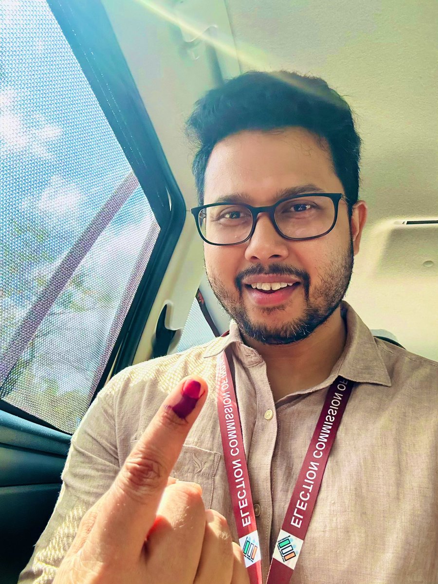 Voted!🗳️

Let’s be a part of this festival of democracy together! <a href="/OdishaCeo/">Chief Electoral Officer, Odisha</a> <a href="/ECISVEEP/">Election Commission of India</a>
