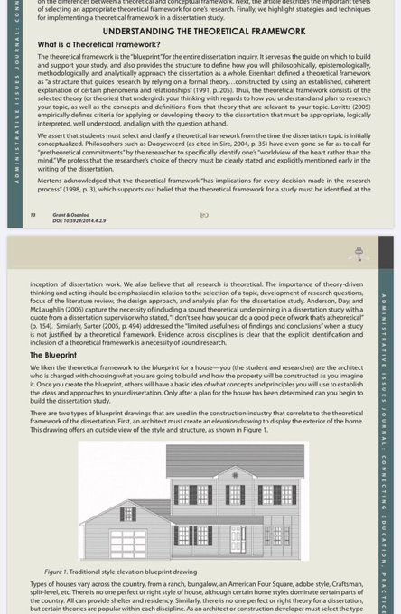 res_pian3's tweet image. الورقة المرفقة تشرح وتبسط لكم مفهوم #الإطار_النظري Theoretical Framework وطرق اختياره ودمجه في الرسائل العلمية. مهمة ورائعة لمن يواجه صعوبة في فهم واختيار و دمج الإطار النظري في البحث وخصوصاً طلبة الدكتوراه.  

الورقة👇🏻 files.eric.ed.gov/fulltext/EJ105……