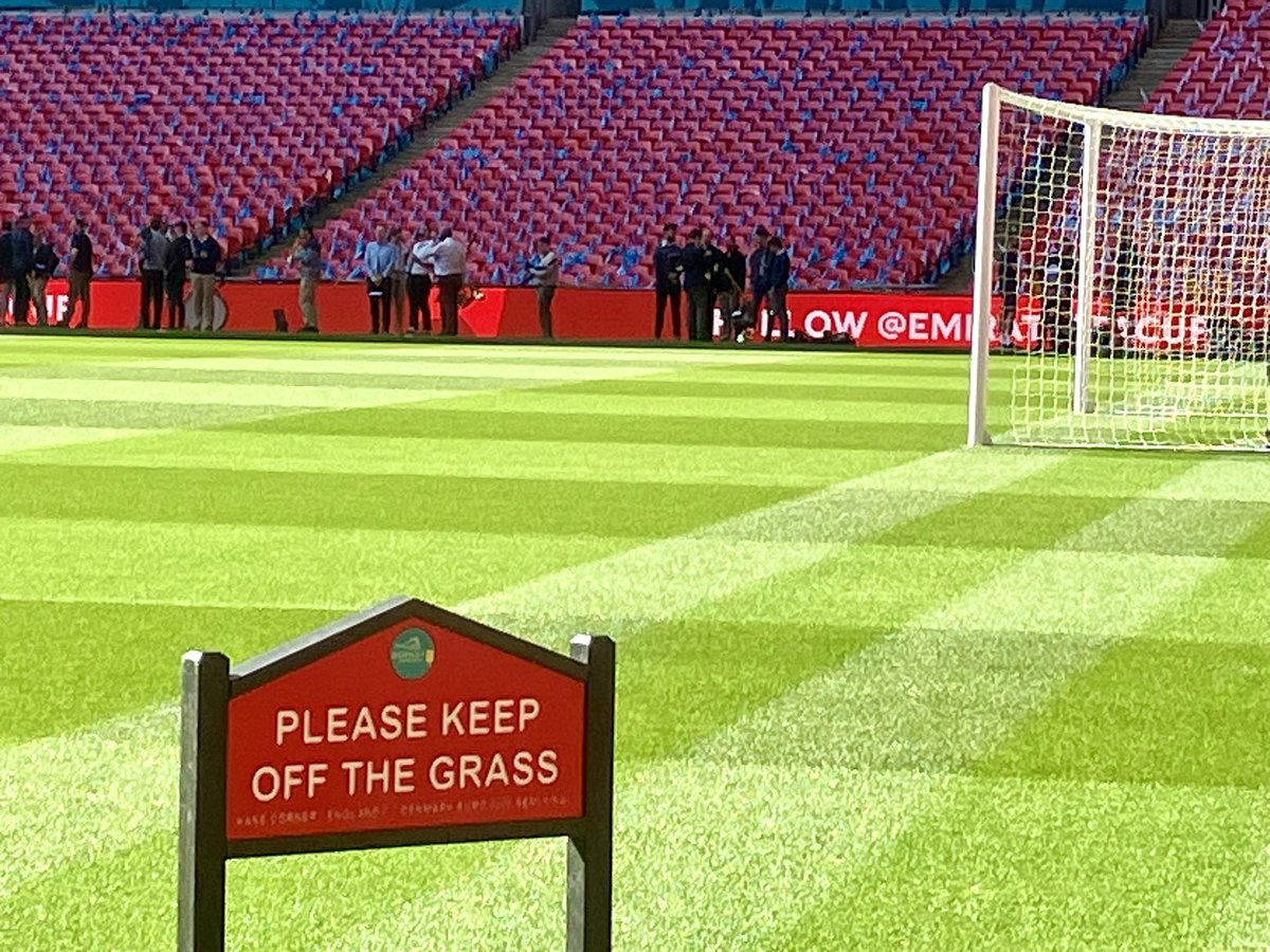 Forgive me a “pinch me” moment.  Cup Final morning, beautiful warm day. Cannot wait to get going on BBC1