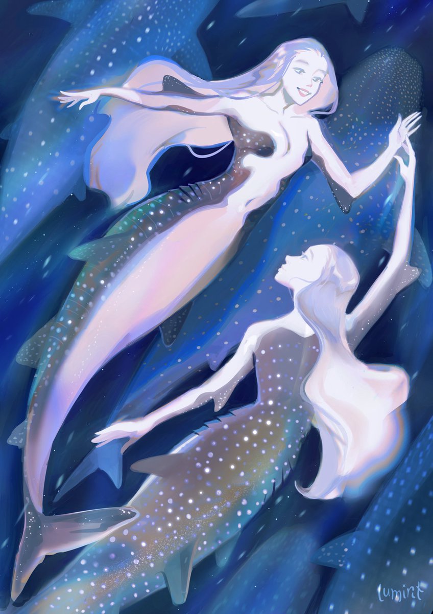 Going along with the movement of the seas 🐋🦈 #mermay