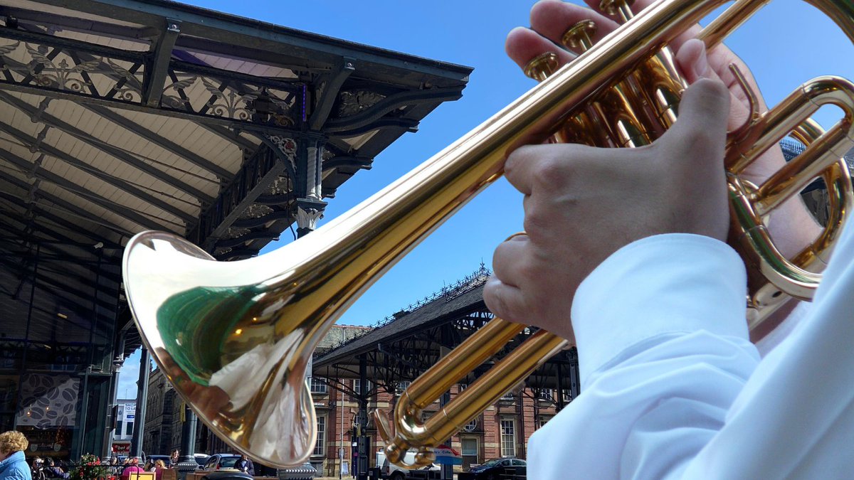 🎺 Preston City Brass band will be performing at Preston Markets today, playing brass band versions of pop hits from the past few decades.

⏰ Between 12:15am and 2:45pm

Come along and soak up the atmosphere!

#LiveMusic #BrassBand #PopHits #PrestonMarkets