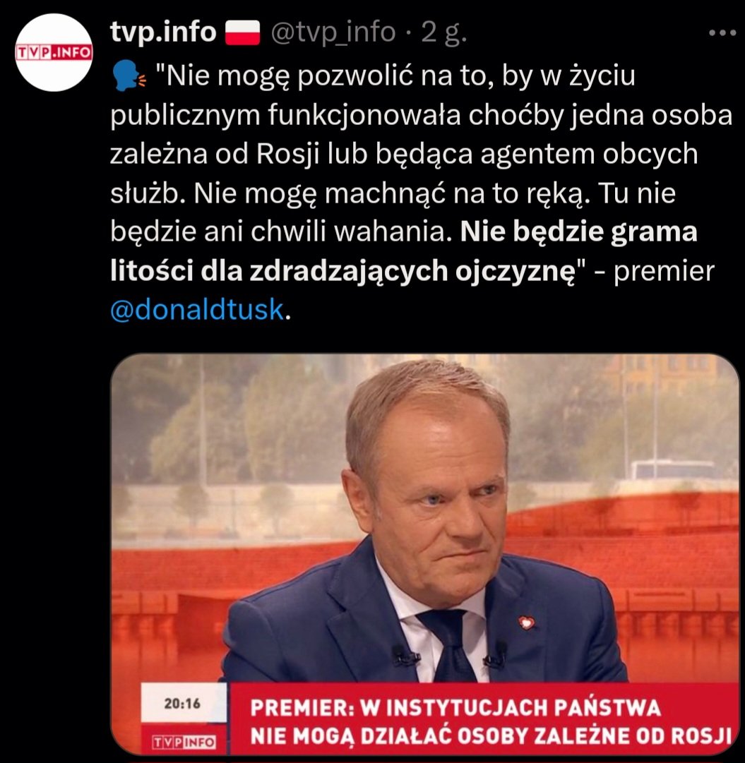 Nie będzie grama litości dla zdradzających ojczyznę.