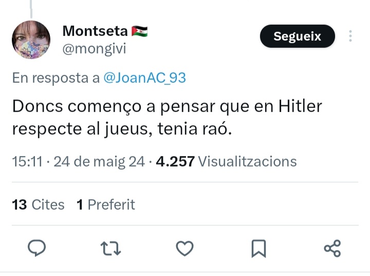 No són antisemites. No, que va.