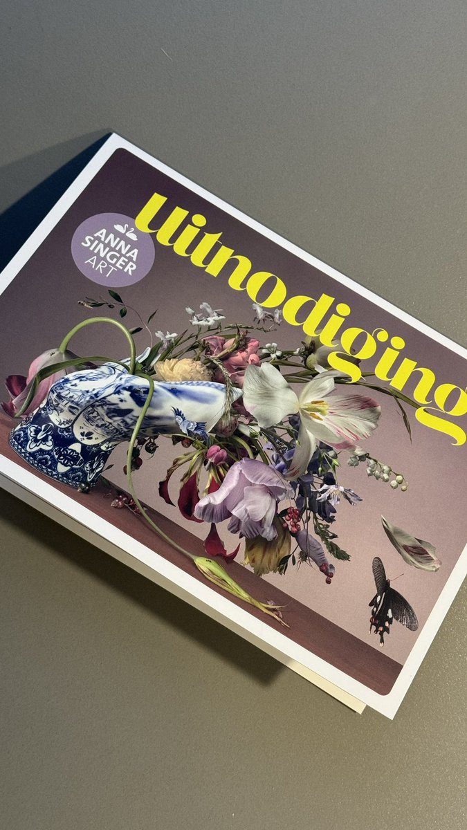 Just received the invitation for #annasingerart to be held in the week of 4-9 June. A selection of 20 Dutch contemporary artists will be participating. My work Untitled (#185) from the @RoyalDelft series happens to be the face of this year’s edition. #proud. @SingerLaren