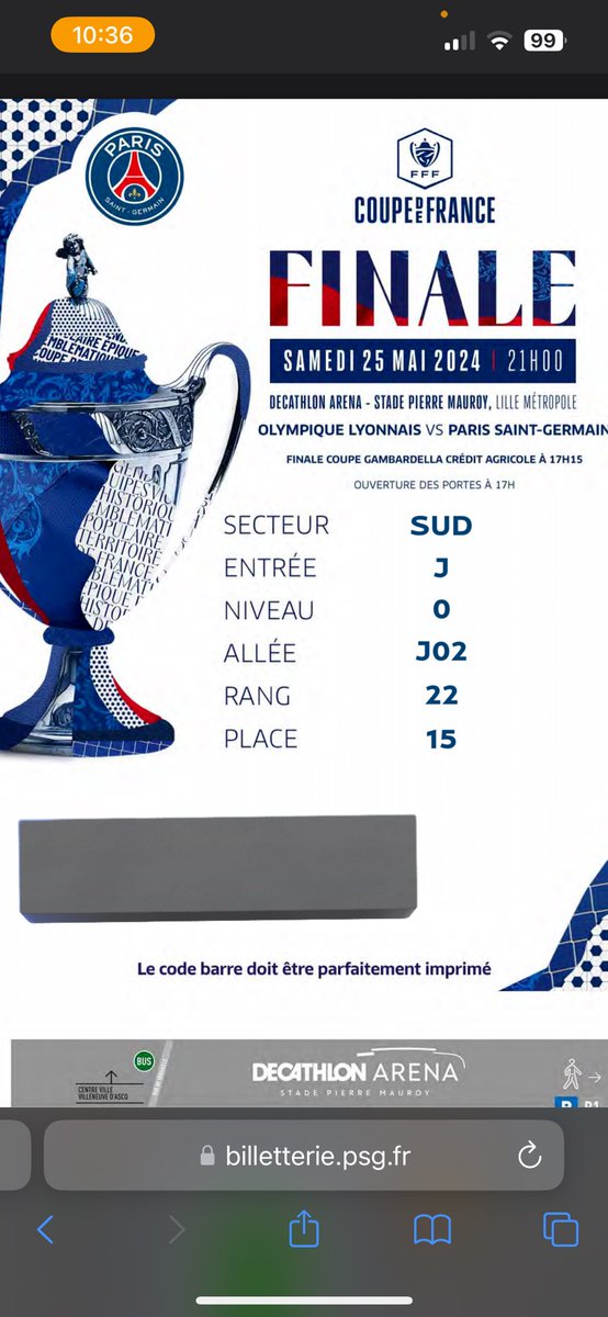 lucaass_ch's tweet photo. VEND PLACE PSG LYON 
FINALE
Coupe de France 

Parcage parisien
Prix très intéressant https://t.co/LaFR1zqjnw