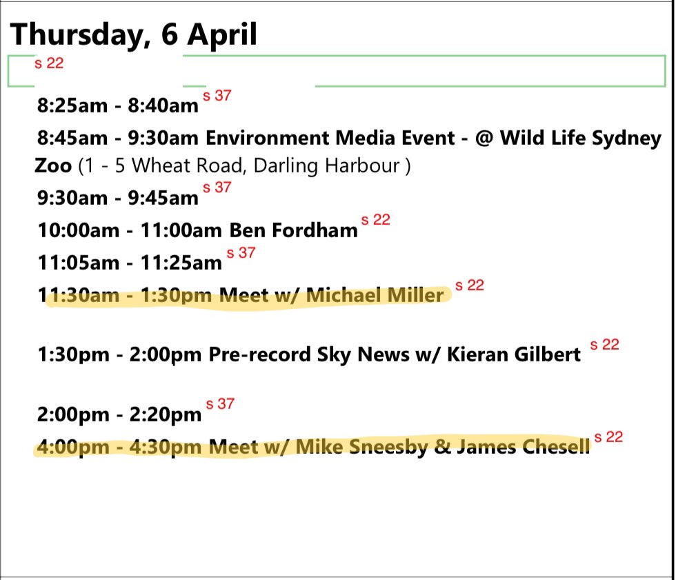 .@AlboMP’s entire diary for 2023 has just been released under #FOI. It shows he met with the big media bosses. His first meeting was with News Corp’s AU Executive Chairman Michael Miller for 120 mins. His second was with Nine’s CEO Mike Sneesby for 30 mins. 1/5 #PMsDiary #auspol