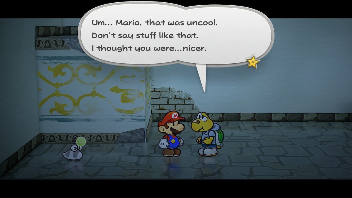 Not cool squidward, Don't say that again! #PaperMario #PaperMarioTheThousandYearDoor #NintendoSwitch