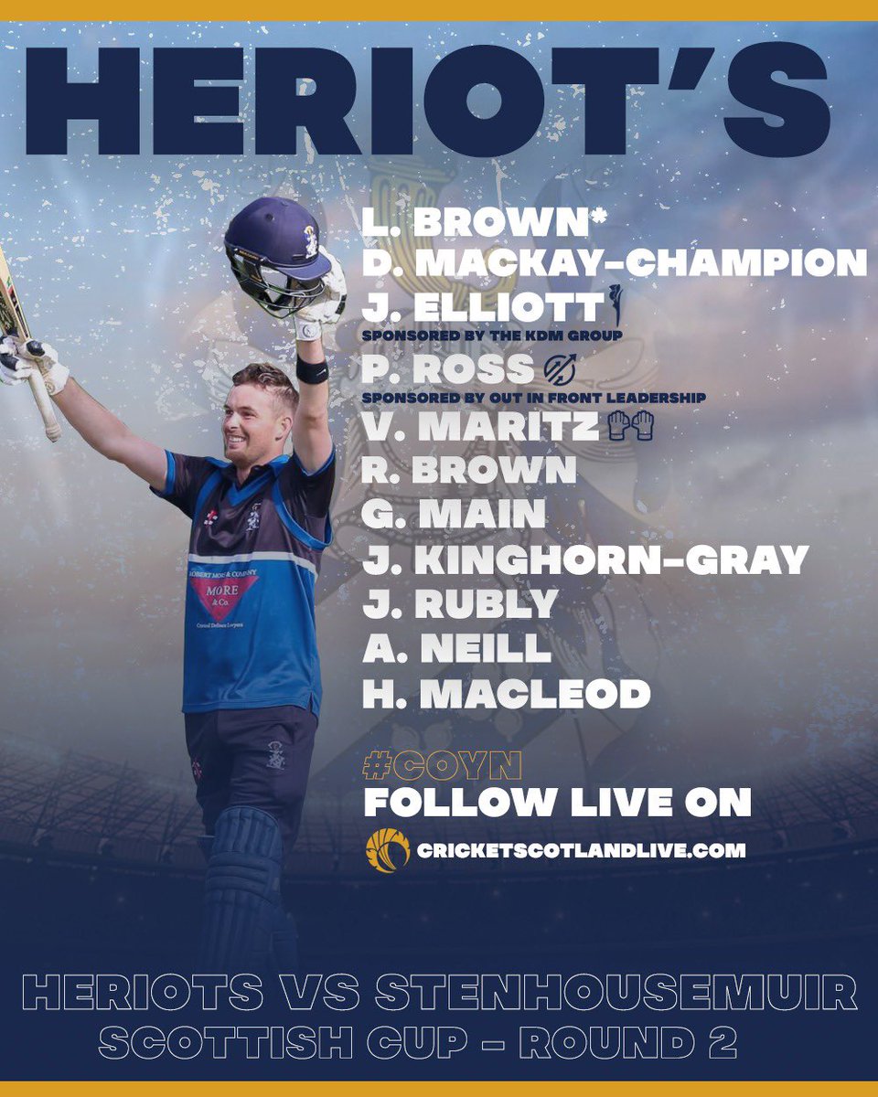 HeriotsCricket's tweet photo. 🔵⚪️ Scottish Cup Round 2 ⚪️🔵

#coyn https://t.co/fzY8GOqBhO