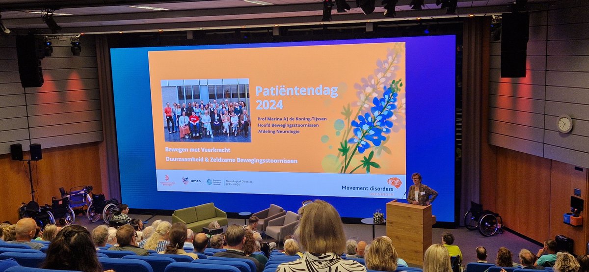 Het is zover: de Patiëntendag zeldzame bewegingsstoornissen is officiëel gestart in het <a href="/umcg/">UMCG</a> 🌟

Prof. dr. @DeTijssen opent de dag met een introductie over deze dag met uitgebreide informatie over de Expertise Centrum✨️