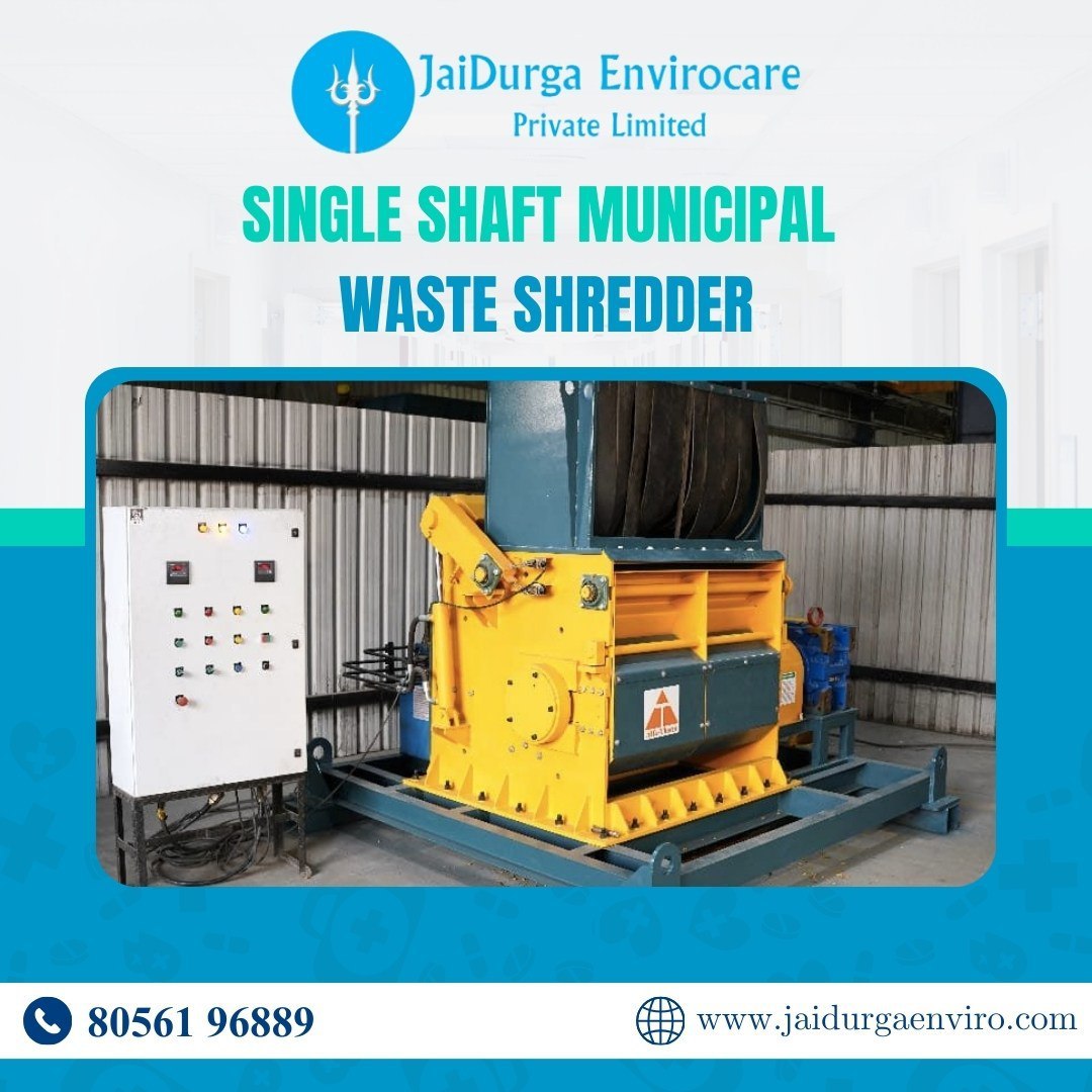 Jaidurgaenviro's tweet photo. Introducing our Single Shaft Municipal Waste Shredder! Efficiency meets sustainability. #WasteManagement #EcoFriendly
  
📞 Contact Us : +91 9042758646
🌐 Visit: https://t.co/vYCMxnqYXC
  
Follow us on social media for regular update!
 
#WasteManagement #ShredderTechnology https://t.co/G4jZ6d0bvc