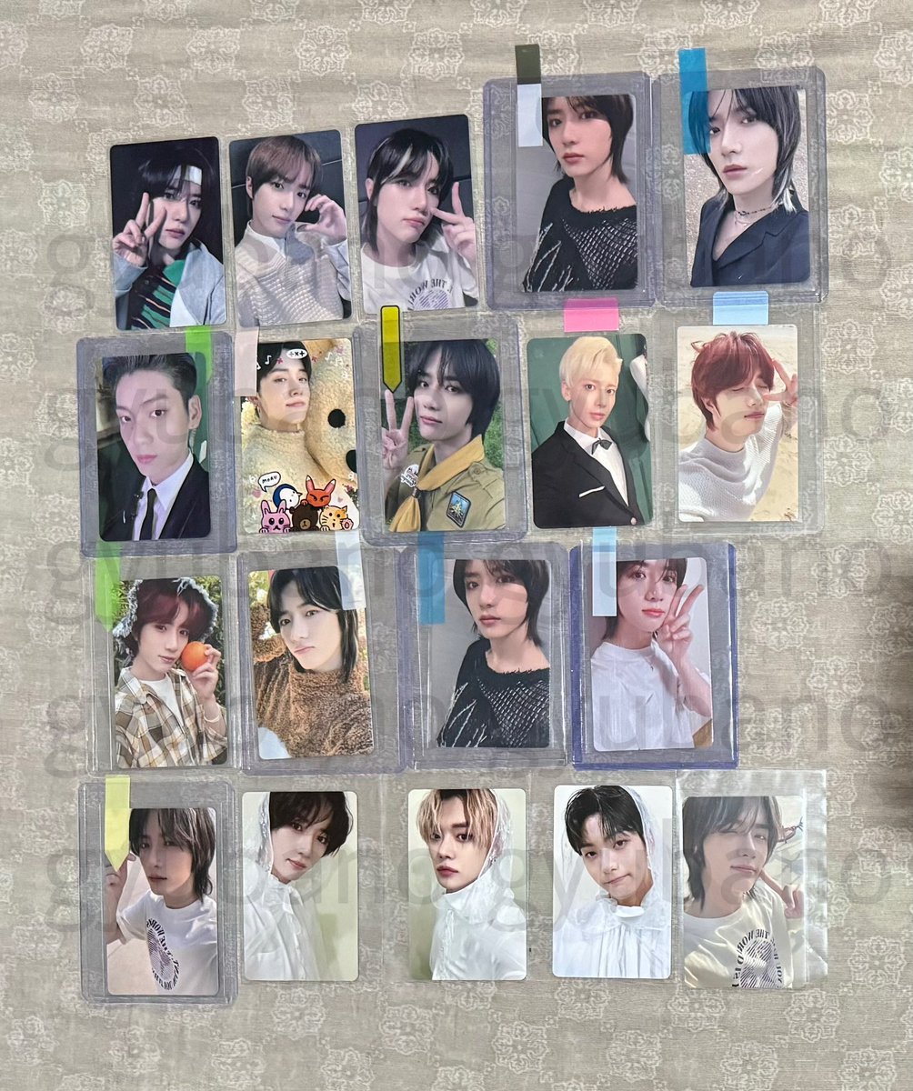 gyubano's tweet photo. hello!

ic qs txt ph wts lfb

interest check quitting sale

this will be sold along with other pcs, unsealed, and sealed albums

🏷️ soobin yeonjun beomgyu taehyun hueningkai gyu tyun hyuka deco kit sg22 membership memories bear midsummer scout japan renewal ld lucky draw cw holo https://t.co/cicgDKU0EO