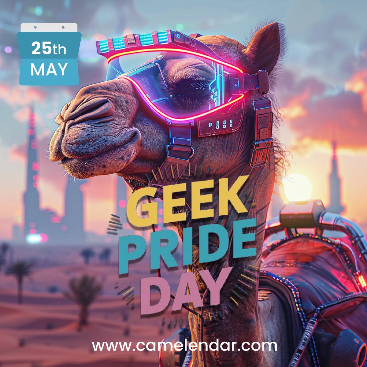 camelendar's tweet image. Celebrate Geek Pride Day by exploring how technology is bridging gaps and creating a more connected world. Find out more about these groundbreaking projects and camelid events on camelendar.com.

#GeekPrideDay #GeeksUnite #GeekLife #Camelids #Camelink #TechInnovation