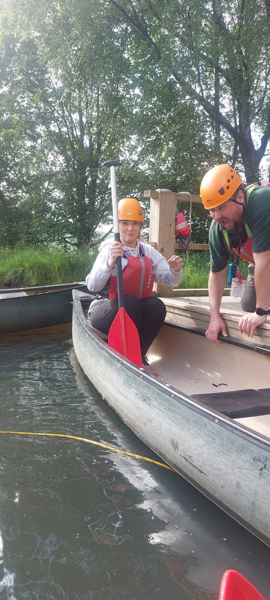 LiftShafton's tweet photo. Desert and Valley group are loving Canoeing this morning. They've taken to it like a duck to water. 🦆 we are in 'ore' of their skills. https://t.co/pPZoJHA1sN