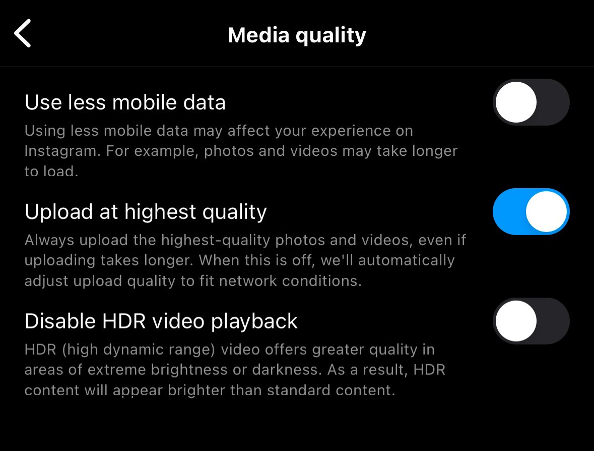 gabyconscious's tweet photo. Usipost IG ama TikTok bila kuTurn on Highest media Quality.
#GabyTips https://t.co/ZTAmXw69er