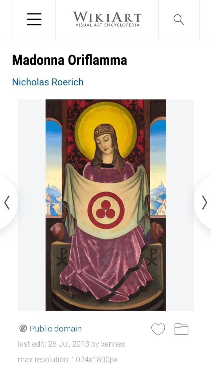 That's not Jesus as claimed by Right Wing trolls close to BJP Ministers. But 'Madonna Oriflamma' with a 'banner of peace' by Nicholas Roerich.