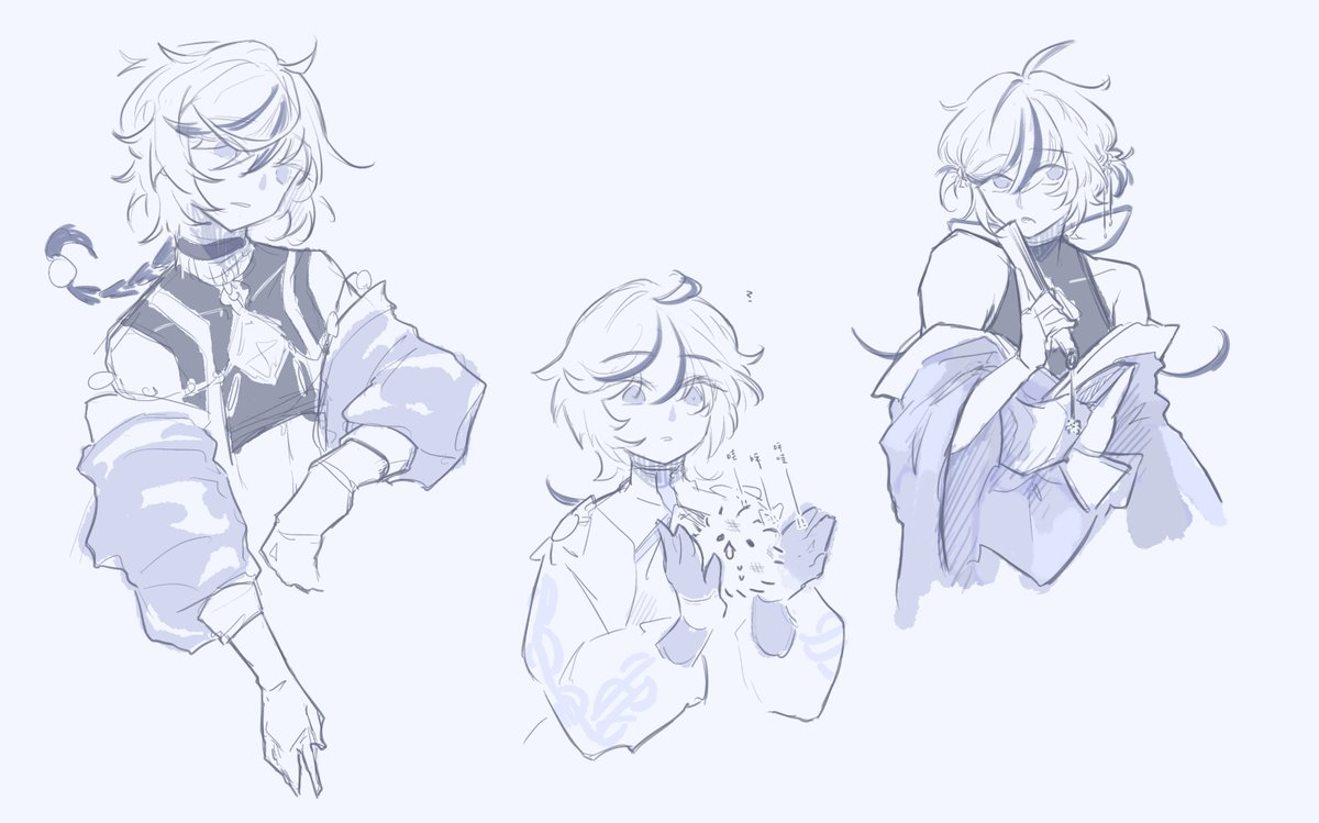 看預告就想到這張去年的塗鴉
沒有要猜這次角色的意思，就是單純好想看花魁儡喔...