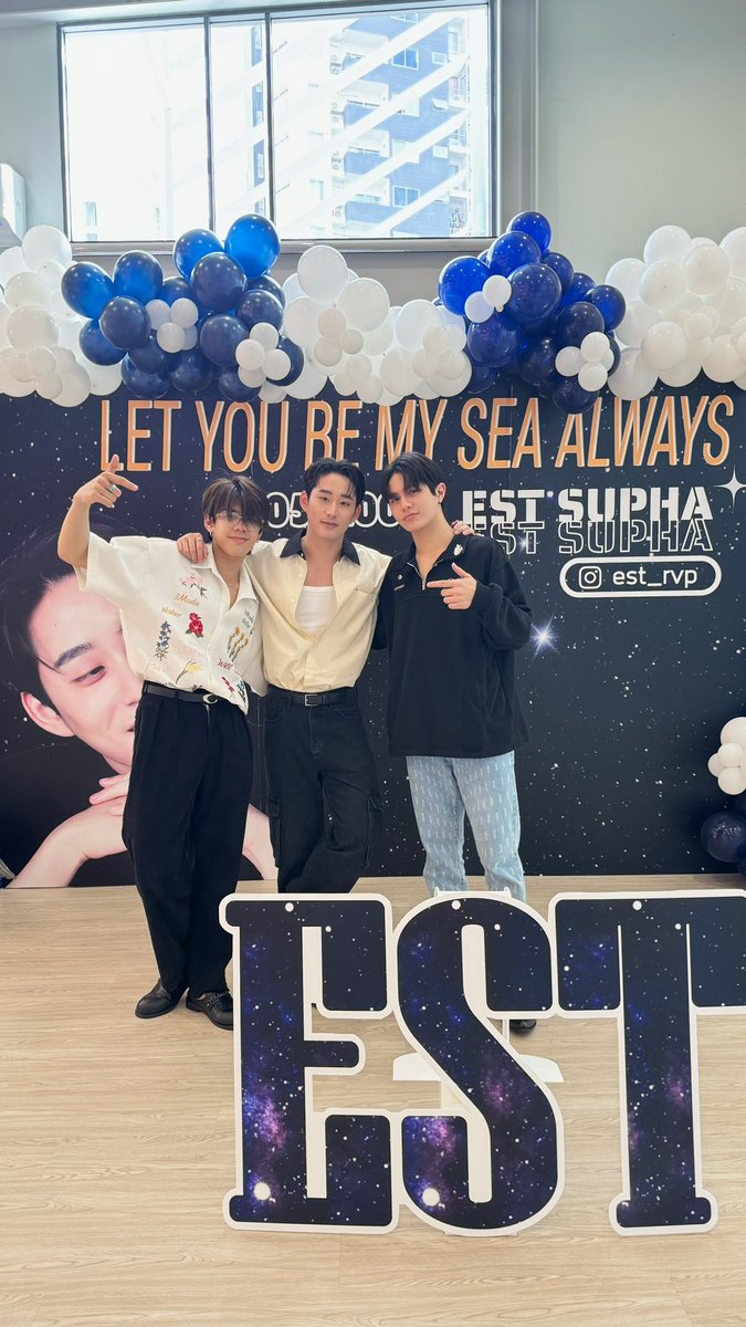 EstRvp's tweet photo. วันนี้มีความสุขมากกกๆๆ ขอบคุณบ้าน @ESTSUPOFFICIAL  ที่จัดงานนี้ขึ้นมาให้ผมน้าครับ ดีใจที่ได้เจอทุกคนนะค้าบบ💙 

#EstSuphaBDproject2024
#est_rvp https://t.co/Hq5V10AgFD