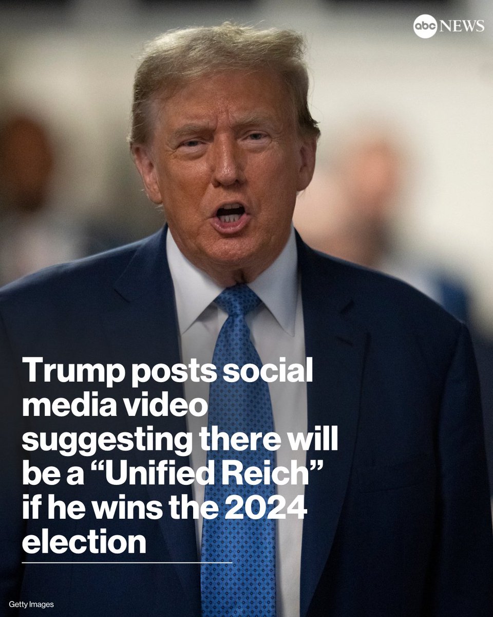 MichellesDude's tweet image. Per CNN, @NatalieJHarp was responsible for the “Unified Reich” language in the  Orange Rapist’s hate-video.

She’s one of the shrieking white nationalist harpies on his comms team.

But I doubt she told him to promise “extermination of the vermin” who oppose him.😬😱

#NaziGOP