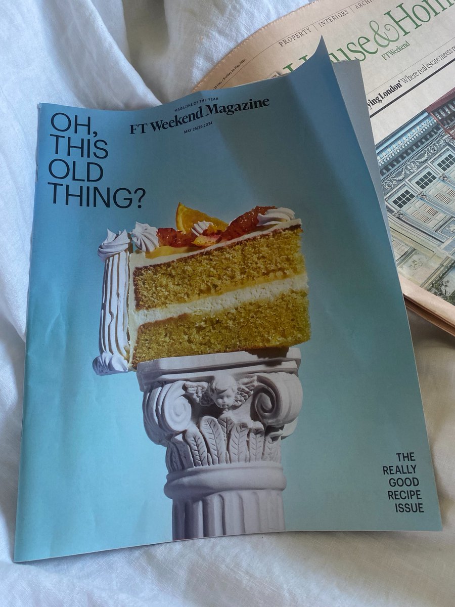 BUY THE FT TODAY and you will learn so many secrets including what it's like to be a ghost recipe writer to the stars; how to bake (almost) any cake, plus <a href="/Nigella_Lawson/">Nigella Lawson</a> <a href="/AliceWaters/">Alice Waters</a> <a href="/JLQuoVadis/">Jeremy Lee</a> <a href="/Asma_KhanLDN/">Asma Khan</a> and many more on the recipes they keep coming back to 🍰👩‍🍳📚