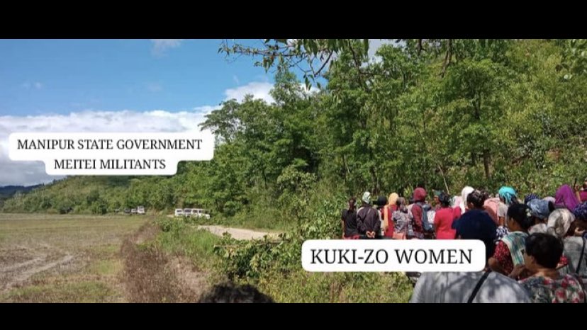 EstherEimi's tweet photo. Following the alleged ethnic cleansing sponsored by the State Government, state-of-the-art facilities such as hospitals, the state university, schools, government offices including the AG office, the Secretariat, the High Court, and CGHS, as well as industrial institutes like ITI and Sainik Schools, have become inaccessible since they are all located in the state capital. 

With most of the connecting bridges and roads for tribal Kuki areas disrupted or passing through the Valley areas, the Kuki community felt the need to construct a bridge linking Lamka to Chandel &/ Tengnoupal districts as a temporary measure. 

In response, the Kuki's CSOs have taken a bold step by pooling funds from various CSOs, as no government funds are being allotted for the development of their areas.

The irony lies in the fact that the Meitei government is trying to halt development projects, such as the construction of these bridge. It is a purely Meitei-centric government.

Dear #Meitei, know this: Heaven won't fall by constructing bridges, nor will it disadvantage you in any way. Instead, it will promote  better road links between different communities. This inclusive development is essential for the overall progress of the state. It's time to put aside narrow interests and work towards a future where all communities can thrive together. This resistance to development is shameful and counterproductive.

#MeiteiAtrocities #ManipurViolence
@NIA_India 
@the_hindu @vijaita @ANI @PTI_News @Spearcorps @adgpi 
@official_dgar @PMOIndia @DefenceMinIndia @HMOIndia @PIBHomeAffairs @IndiaTodayNE @NENowNews @NELiveTV @EastMojo @IndianExpress @ttindia @htTweets @AJEnglish @aliyaqut @NIA_India @afridahussai @CBIHeadquarters @thecaravanindia @jeegujja @CNNnews18 @ndtv @BDUTT @TribalArmy @HansrajMeena @SushantSin @sardesairajdeep @SAsiaSolidarity @SAHR_Watch @scroll_in @ThePrintIndia @themojostory