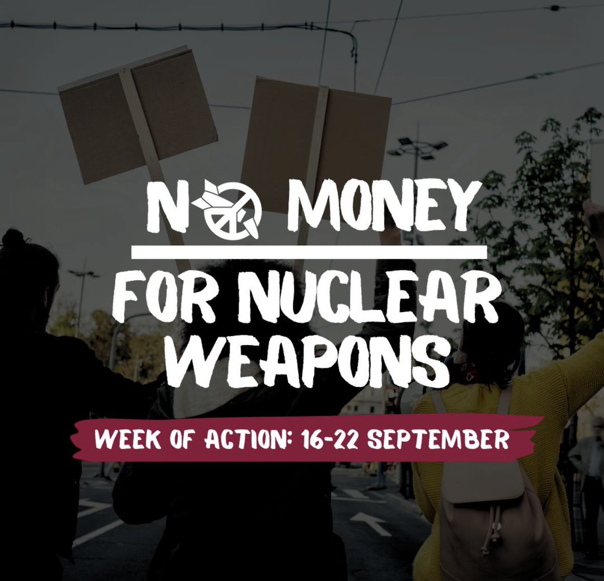 1/ 🗣️“No Money for Nuclear Weapons!” 

That's the message that will be echoing from September 16 to 22 as we take on the absurd amount of money spent on nuclear weapons with a global week of action: icanw.org/global_week_of… 

#NuclearBan