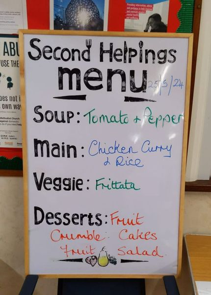 Our wonderful cooks are busy making a brilliant three course meal for you today.
Please join us at Barn Hill Methodist Church - we're open from 12-2pm. Pay as you feel.
Hope to see you there!