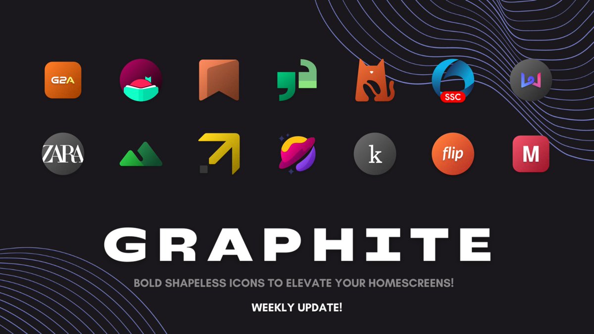 2nd update of the week for Graphite is live! 🔸 Added 20 new icons! 🔸 5 priority icons themed! 🔸 3700 total icons now! Get it here: Bit.ly/Graphiteiconpa… RTs and ❤️s ll be highly appreciated! Cheers peeps amd enjoy!