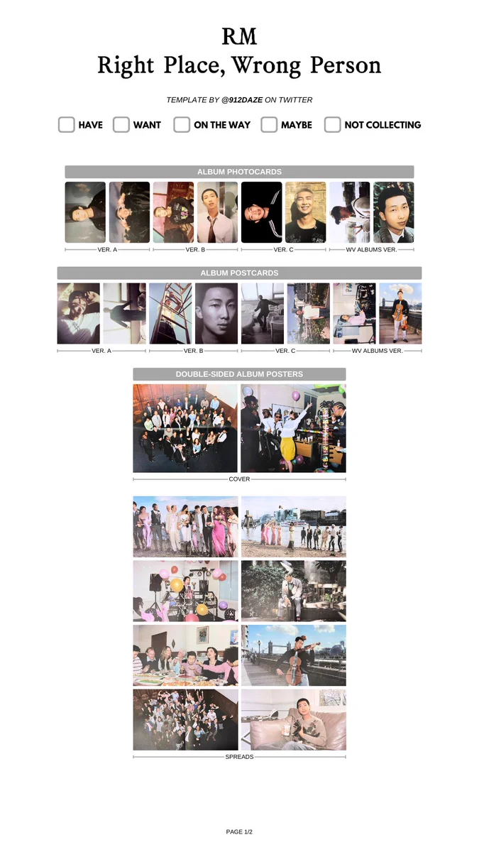 BTS RM ナムジュン RPWP アメリカ Weverse US 特典 トレカ j )⁷ en X: 