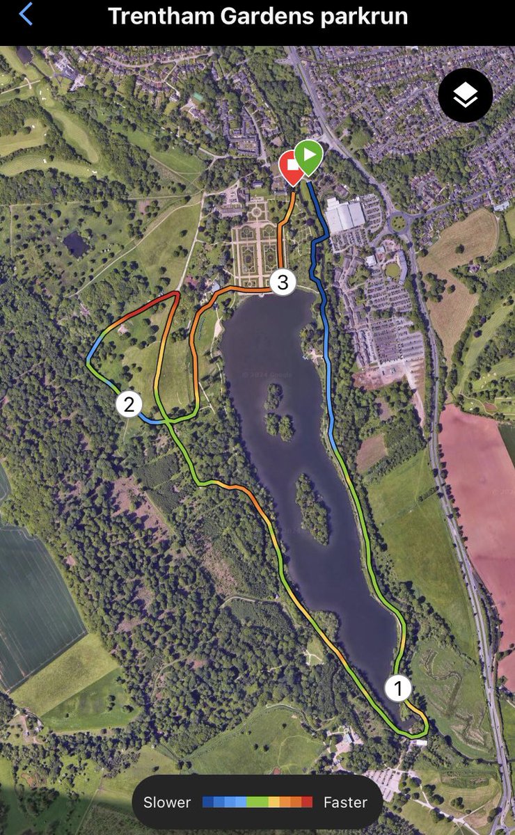 SamABaxter's tweet image. Trentham Gardens parkrun. I have been putting this one off because it’s so busy. The route was very nice around the lake, which made up for it #ukrunchat