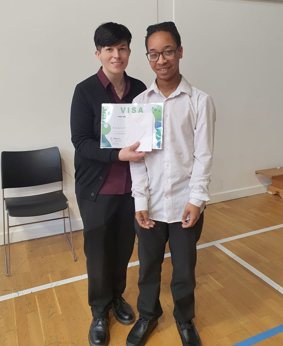 So proud! It’s quite an achievement to attend every GCSE booster session, Saturday revision class, all holiday revision days AND not to miss a single day of school. A very deserved winner of this week’s VISA - Very Important Student Award! 🥇 #ThisIsAP #Proud